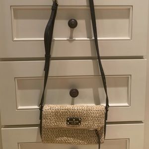 Kate Spade straw purse with adjustable straps